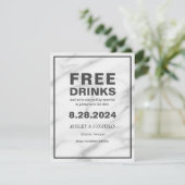 ユーモアのある個性的な結婚式の招待状（写真付き） セーブザデート (スタンド正面)