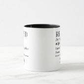 ユーモアのある個性的な退職 定義 マグカップ (中央)