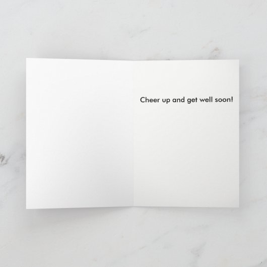 ユーモアのある健康なカードを得て下さい カード (内部)