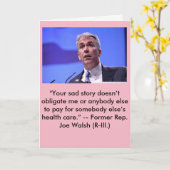 ユーモアのある健康なカードを得て下さい カード (黄色い花)