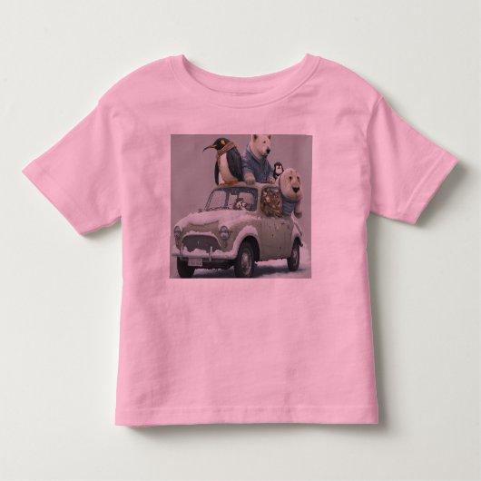 ユーモアのある写真。 トドラーTシャツ (正面)