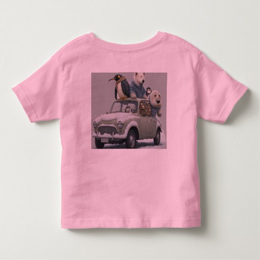 ユーモアのある写真。 トドラーTシャツ (裏面)