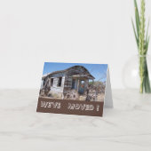 ユーモアのある引っ越しました 案内状 (正面)