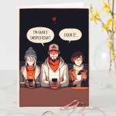 ユーモアのある引用文オンラインデートすることおもしろいバレンタインデー カード