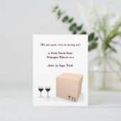 ユーモアのある引越しのお知らせ 案内状 (スタンド正面)