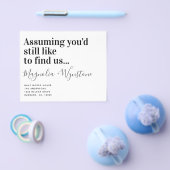 ユーモアのある引越しのお知らせ(紙のデザイン) チラシ (シングル)