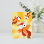 ユーモアのある感謝祭ハッピーターキーデー シーズンポストカード (スタンド正面)