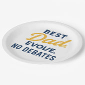 ユーモアのある最高のパパパーティープレート ペーパープレート (アングル)