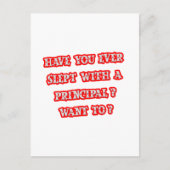 ユーモアのある校長ピックアップライン ポストカード (正面)