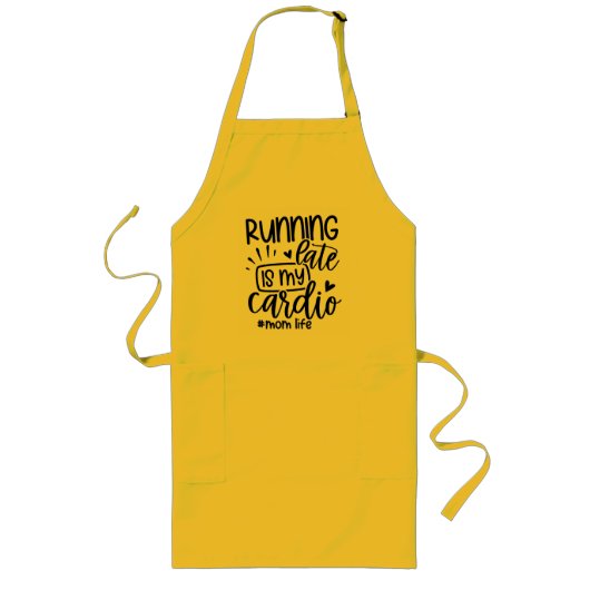ユーモアのある母ライフロングエプロン ロングエプロン (正面)