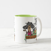 ユーモアのある気難しい睡眠を許可して下さい ツートーンマグカップ (正面右)