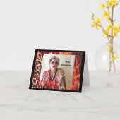 ユーモアのある流行後の習慣 カード (黄色い花)