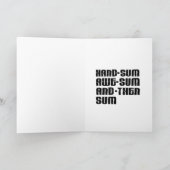 ユーモアのある激励の祝賀 カード (内部)