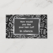 💇ユーモアのある理容師 名刺 (正面)