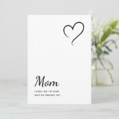 ユーモアのある笑わされるおもしろい母のデイカード 招待状 (スタンド正面)