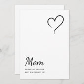 ユーモアのある笑わされるおもしろい母のデイカード 招待状 (正面/裏面)