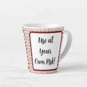 ユーモアのある編み物 カフェラテマグ (右アングル)