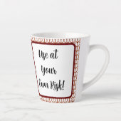 ユーモアのある編み物 カフェラテマグ (右)