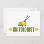 ユーモアのある編み物 ポストカード (正面/裏面)