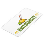 ユーモアのある編み物 マグネット (左側)