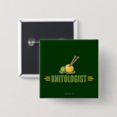 ユーモアのある編み物 缶バッジ (正面&裏面)