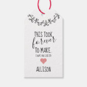 ユーモアのある縫製名言 手縫いギフト クラフト ギフトタグ (正面)