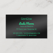 ユーモアのある美しいエステティシャン 名刺 (裏面)