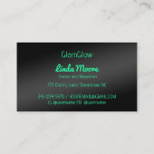 ユーモアのある美しいエステティシャン 名刺 (裏面)