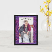 ユーモアのある考え冬/夏グリーティングカードについて カード (黄色い花)