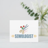 ユーモアのある裁縫 ポストカード (スタンド正面)