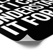 ユーモアのある言葉は説明はできるが理解はできない forFu ポスター (角)