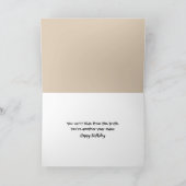 ユーモアのある誕生日ゴールデンレトリバー カード (内部)