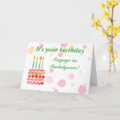 ユーモアのある誕生日放免カード カード (黄色い花)