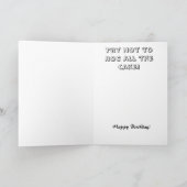 ユーモアのある誕生日 カード (内部)