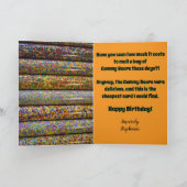 ユーモアのある誕生日 カード (内部)