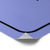 ユーモアのある読の頭字語ブラック文字 ポスター (角)