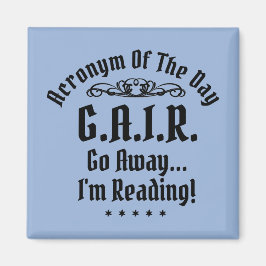 ユーモアのある読の頭字語ブラック文字 マグネット