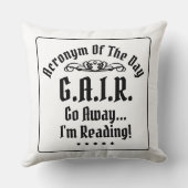 ユーモアのある読の頭字語 クッション (裏面)