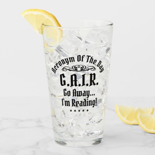 ユーモアのある読頭字語 タンブラーグラス (アイス正面)