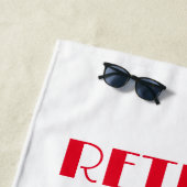 ユーモアのある退 ビーチタオル (インサイチュ)