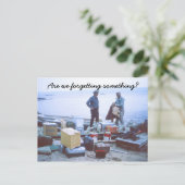 ユーモアのある釣りポストカード ポストカード (スタンド正面)