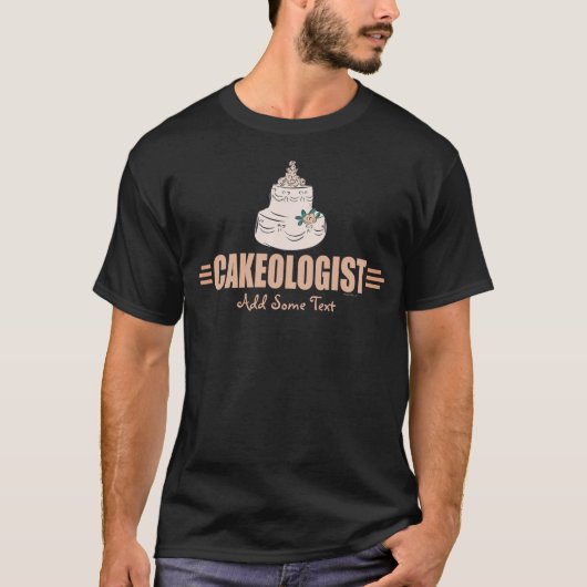 ユーモアのある飾菓子 Tシャツ (正面)