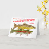 ユーモアのある魚釣りカードII カード (黄色い花)