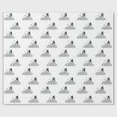 ユーモアのある魚釣り ラッピングペーパー (フラット)