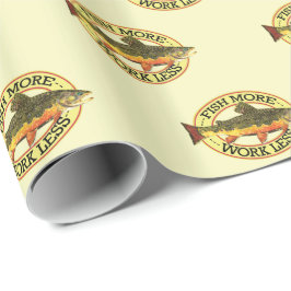 ユーモアのある魚釣り ラッピングペーパー