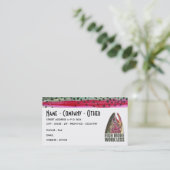 ユーモアのある魚釣り 名刺 (スタンド正面)