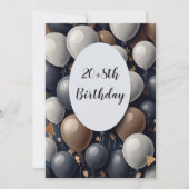 ユーモアのある28日 招待状 (正面)