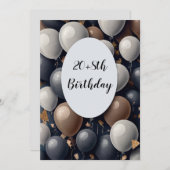 ユーモアのある28日 招待状 (正面/裏面)