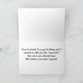 *ユーモアのある*ご主人様のご要望*誕生日* シーズンカード (内部)