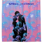 ユーモアのある – バブルバス – 引っ越し祝いパーティープレゼント シャワーカーテン (正面)